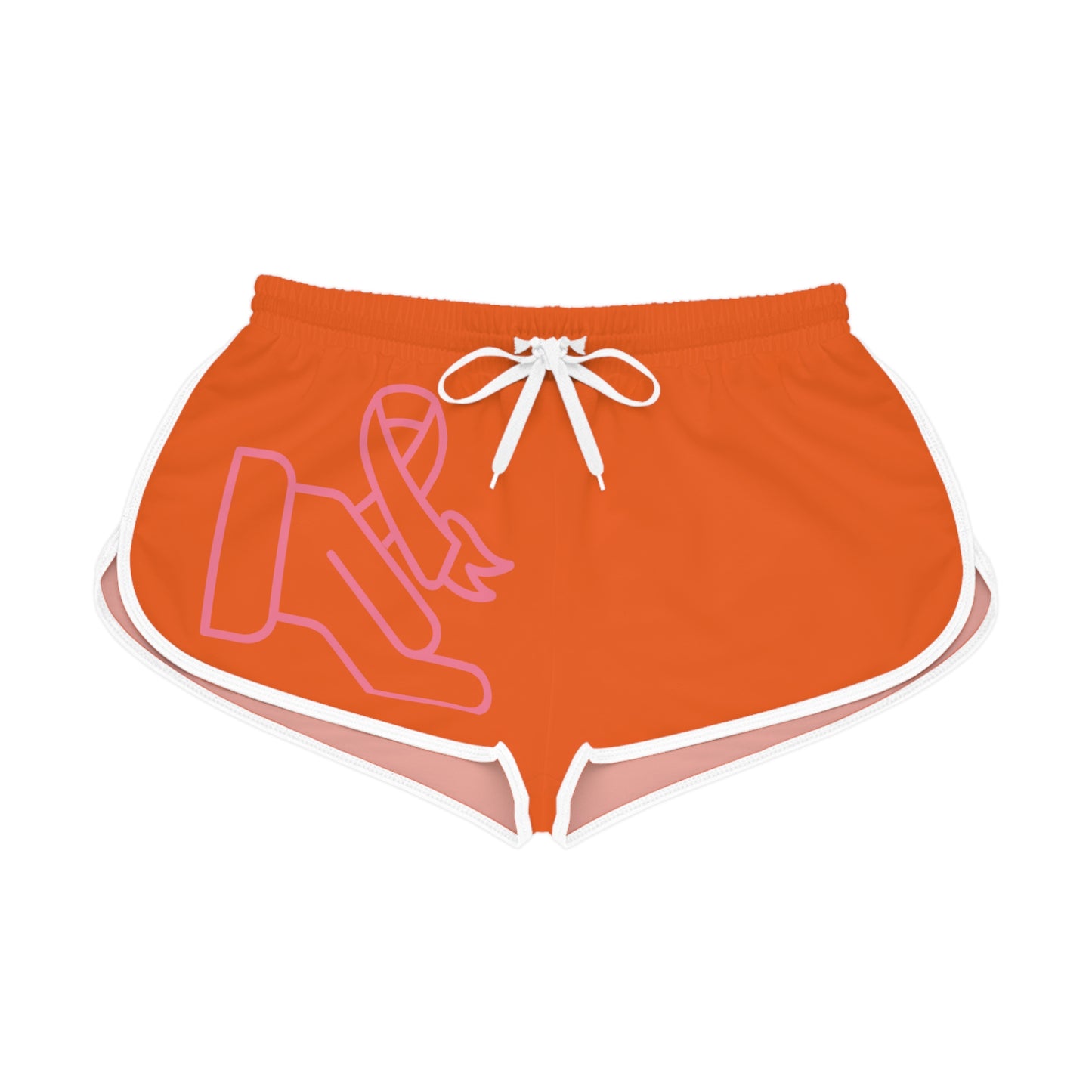 Women's Relaxed Shorts: Fight Cancer Orange