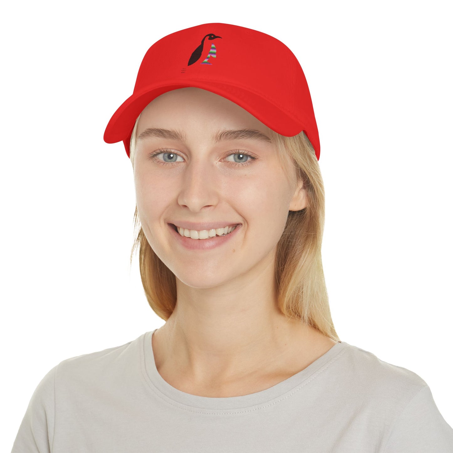 Low Profile Baseball Cap: Crazy Penguin World Logo