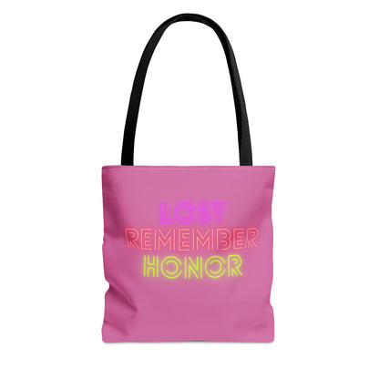 Tote Bag: Lost Remember Honor Lite Pink