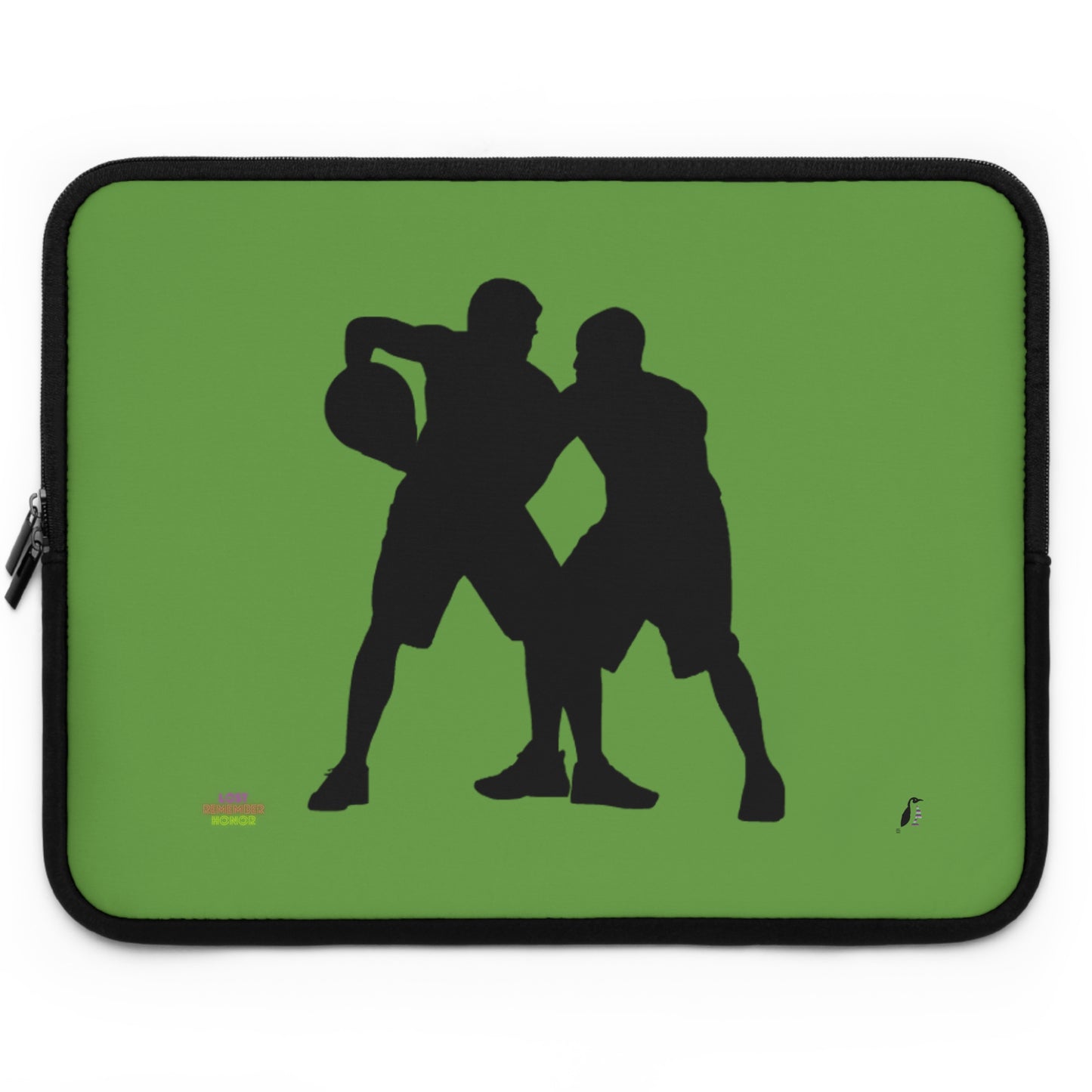 Laptop Sleeve: Basketball Green