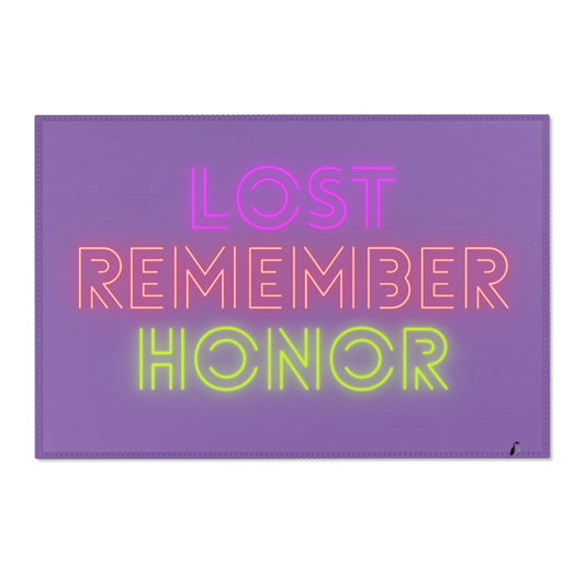 Area Rug (Rectangle): Lost Remember Honor Lite Purple