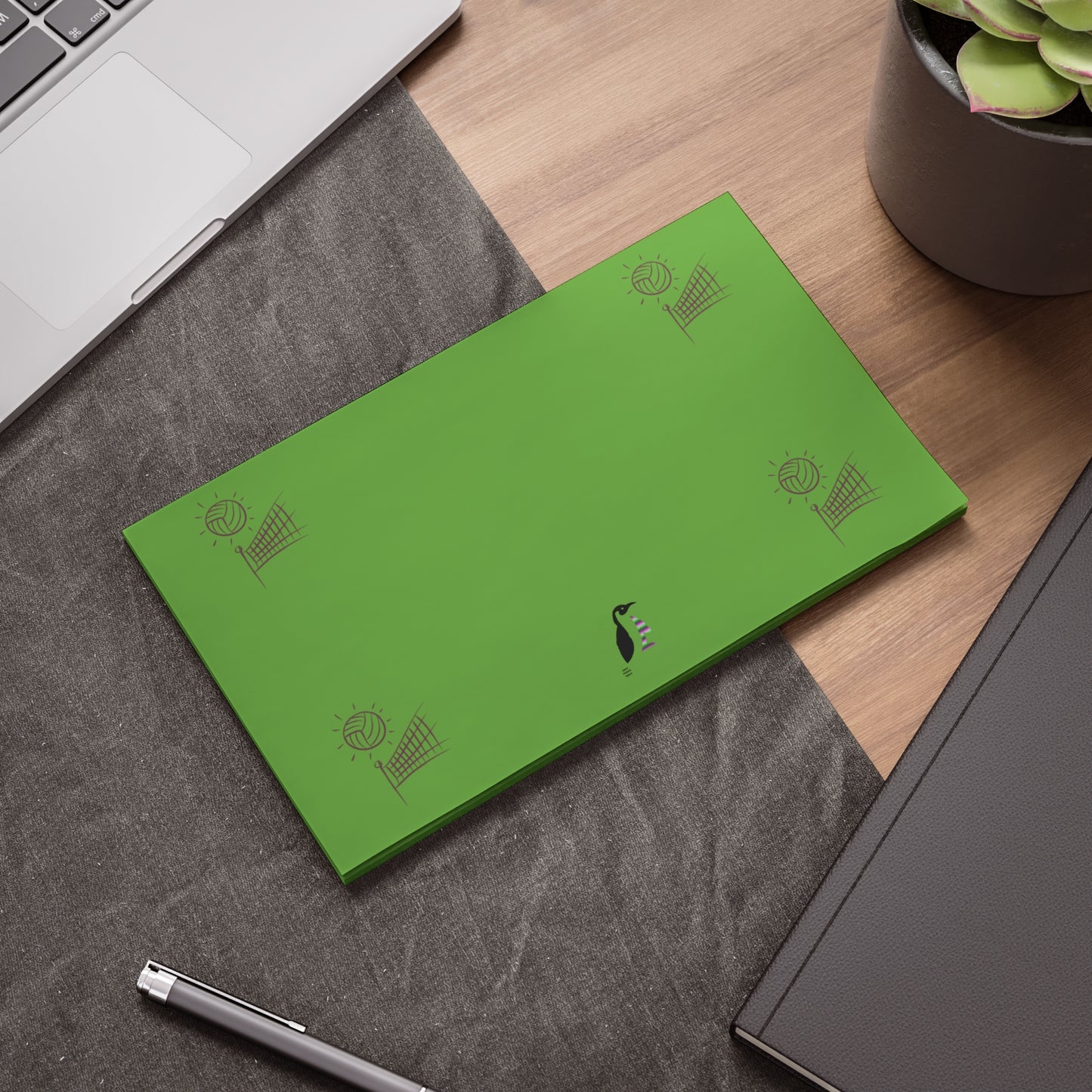 Post-it® Note Pads: Volleyball Green