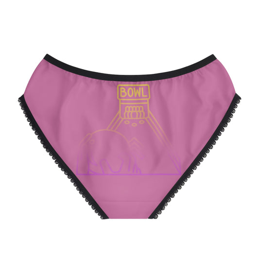 Women's Briefs: Bowling Lite Pink