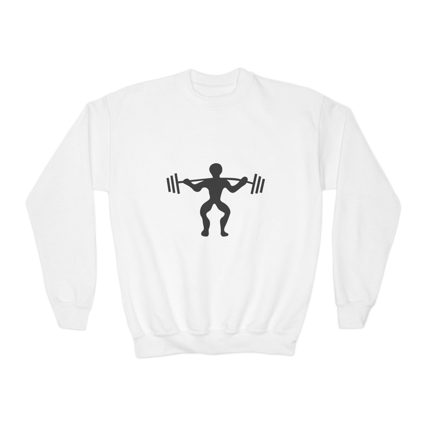 Youth Crewneck Sweatshirt: Weightlifting