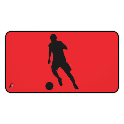 Desk Mat: Soccer Red