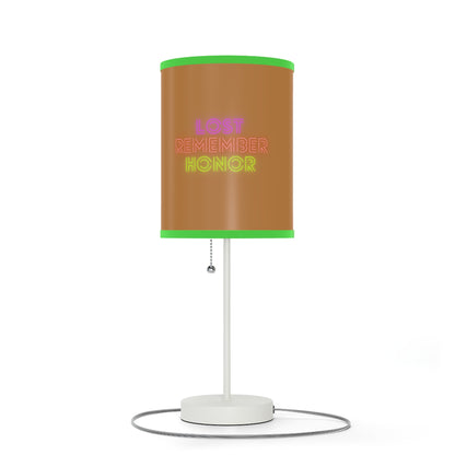 Lamp on a Stand, US|CA plug: LGBTQ Pride Lite Brown