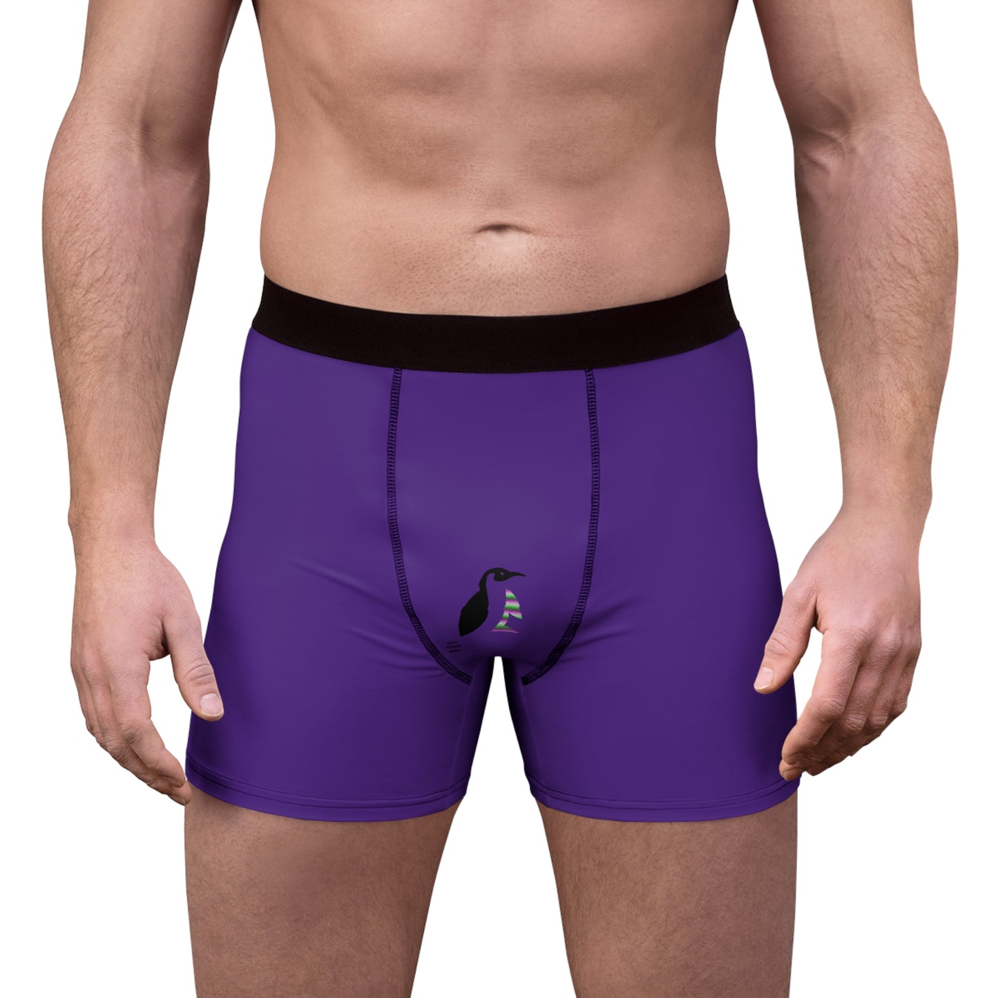 Men's Boxer Briefs: Lost Remember Honor Purple