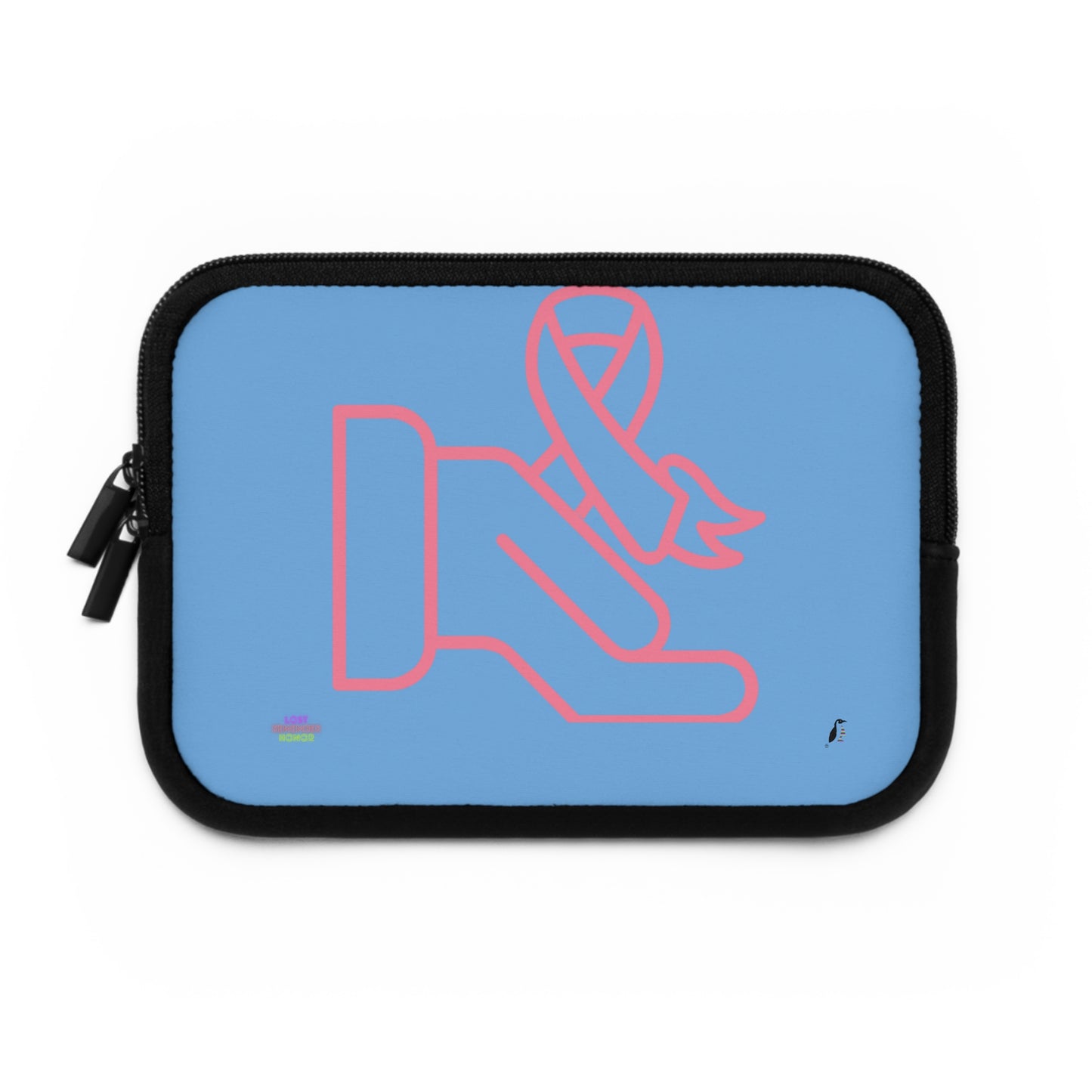 Laptop Sleeve: Fight Cancer Lite Blue