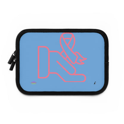 Laptop Sleeve: Fight Cancer Lite Blue