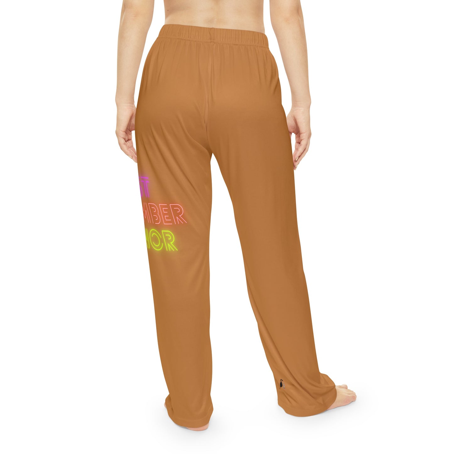 Women's Pajama Pants: Lost Remember Honor Lite Brown