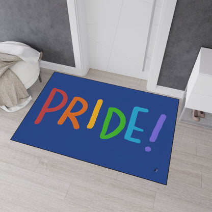 Heavy Duty Floor Mat: LGBTQ Pride Dark Blue