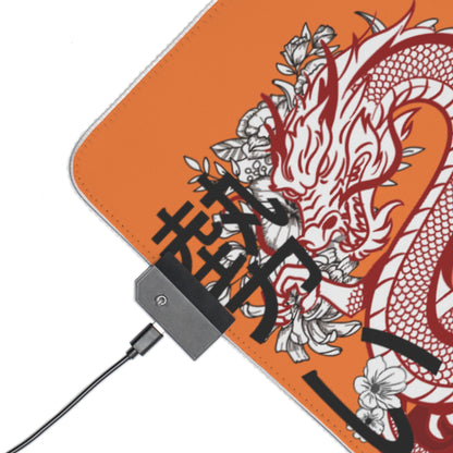 LED Gaming Mouse Pad: Dragons Crusta