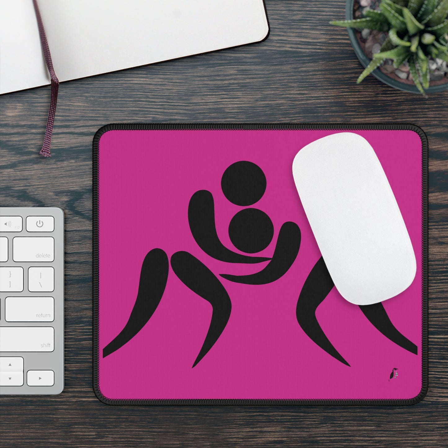 Gaming Mouse Pad: Wrestling Pink