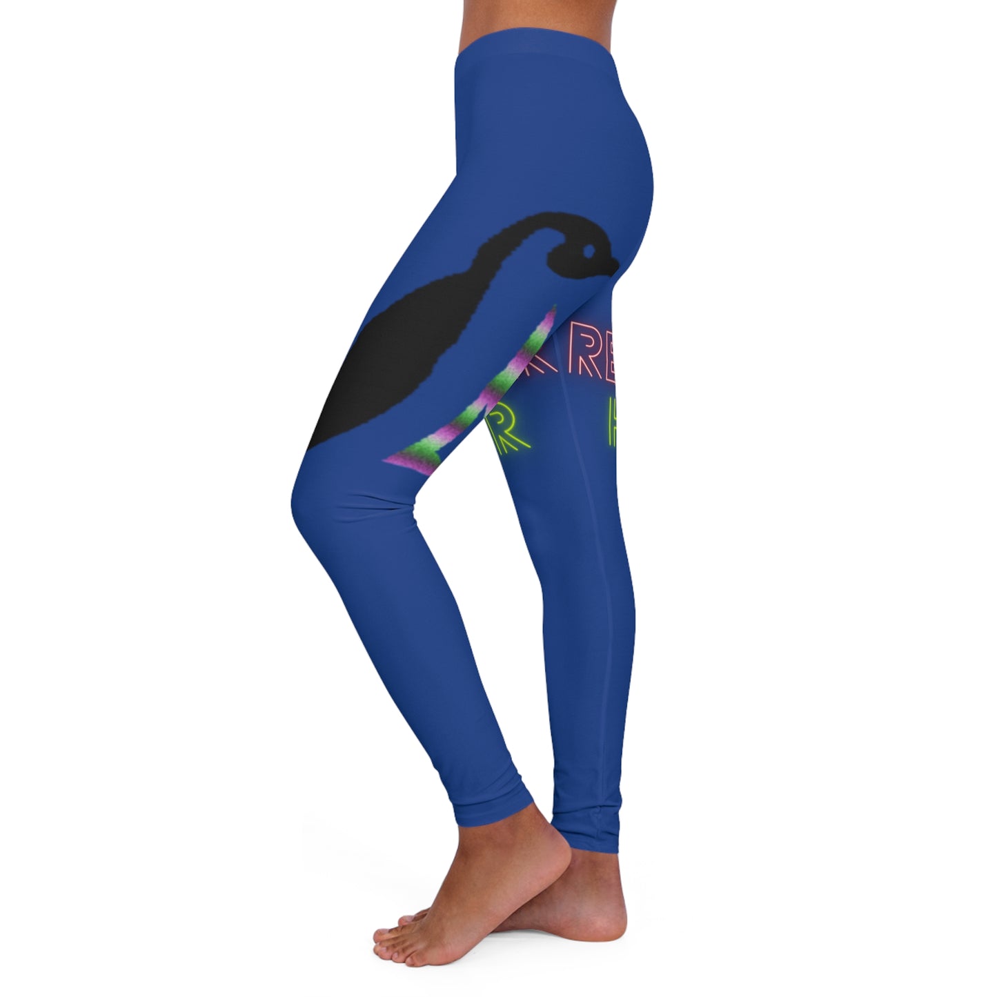 Women's Spandex Leggings: Lost Remember Honor Dark Blue