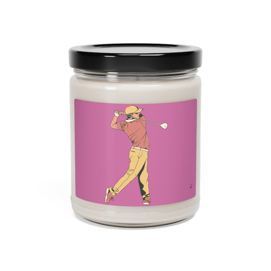 Scented Soy Candle, 9oz: Golf Lite Pink
