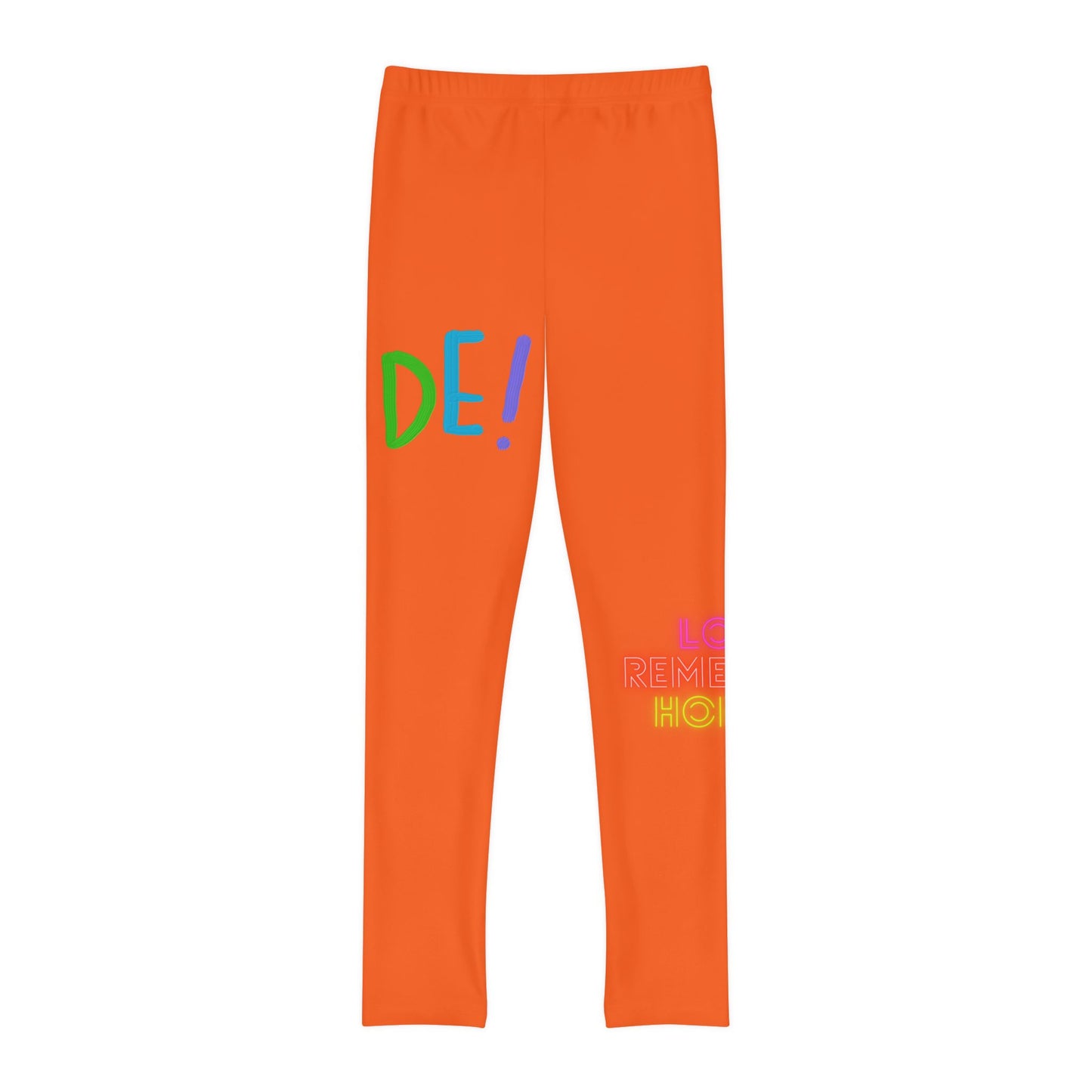 Youth Full-Length Leggings: LGBTQ Pride Orange