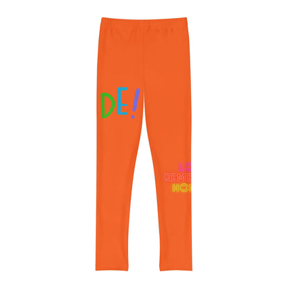 Youth Full-Length Leggings: LGBTQ Pride Orange