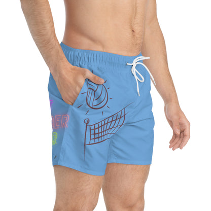 Swim Trunks: Volleyball Lite Blue