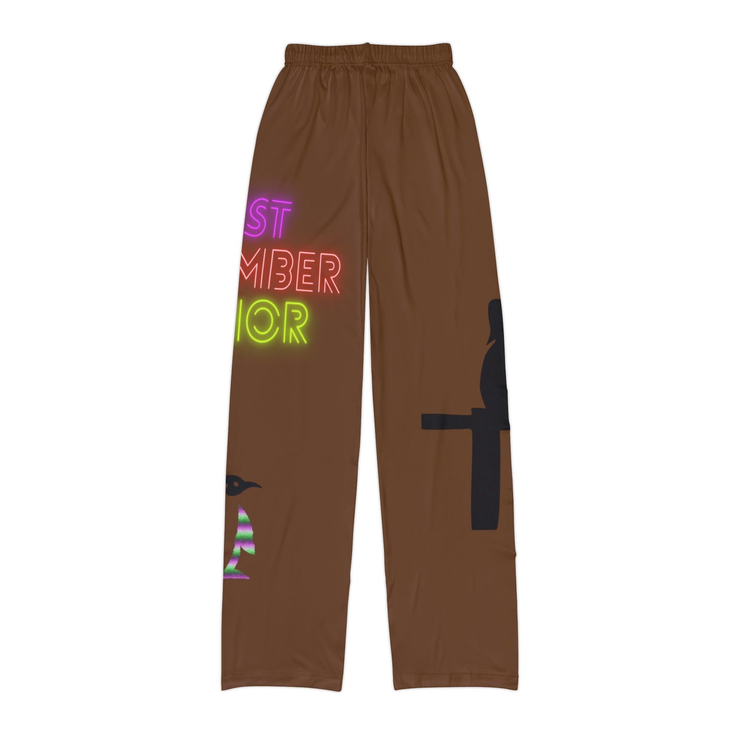 Kids Pajama Pants: Fishing Brown