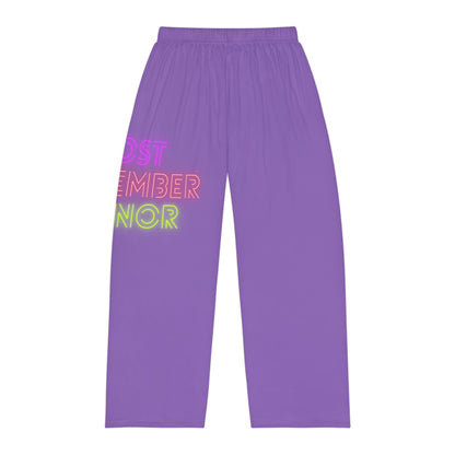 Men's Pajama Pants: Lost Remember Honor Lite Purple