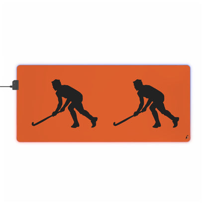 LED Gaming Mouse Pad: Hockey Orange