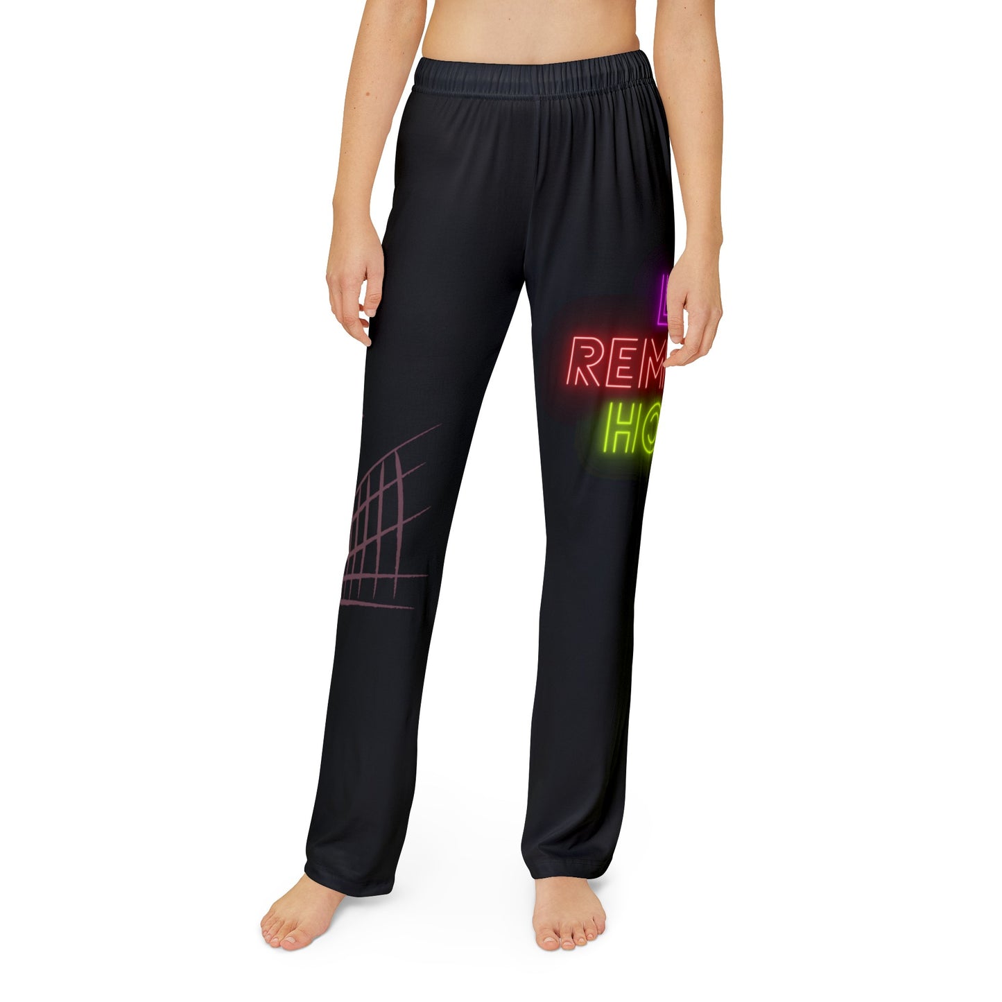 Kids Pajama Pants: Volleyball Black