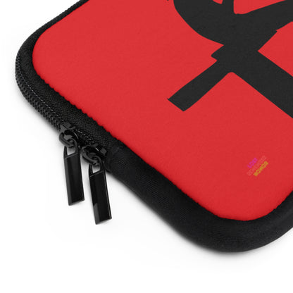 Laptop Sleeve: Fishing Red