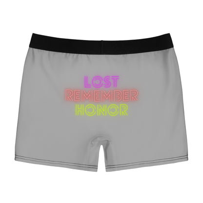 Men's Boxer Briefs: Lost Remember Honor Lite Grey