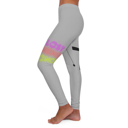 Women's Spandex Leggings: Fishing Lite Grey