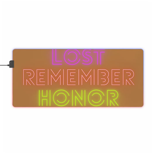 LED Gaming Mouse Pad: Lost Remember Honor Lite Brown