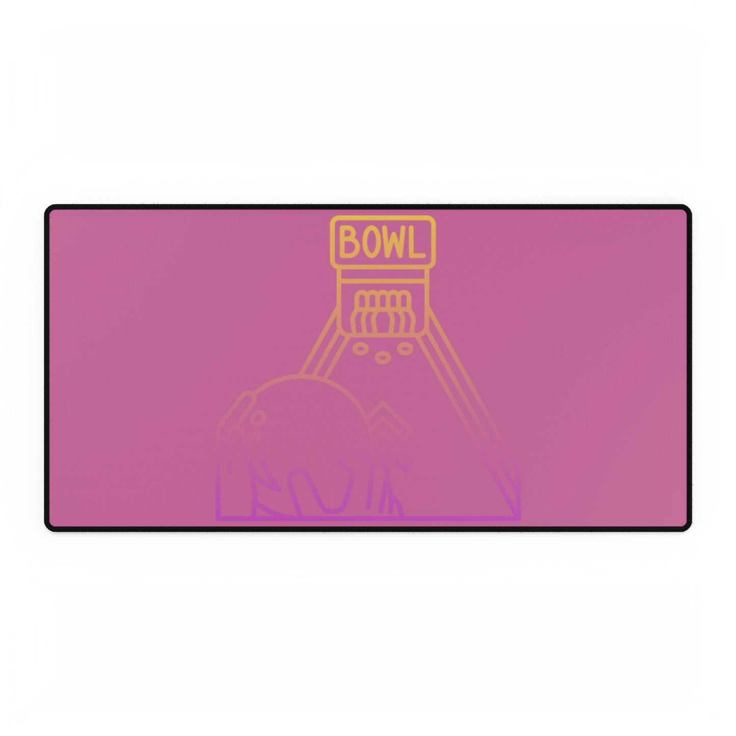 Desk Mats: Bowling Lite Pink