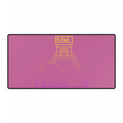 Desk Mats: Bowling Lite Pink