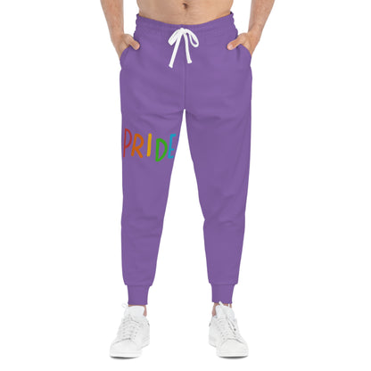 Athletic Joggers: LGBTQ Pride Lite Purple