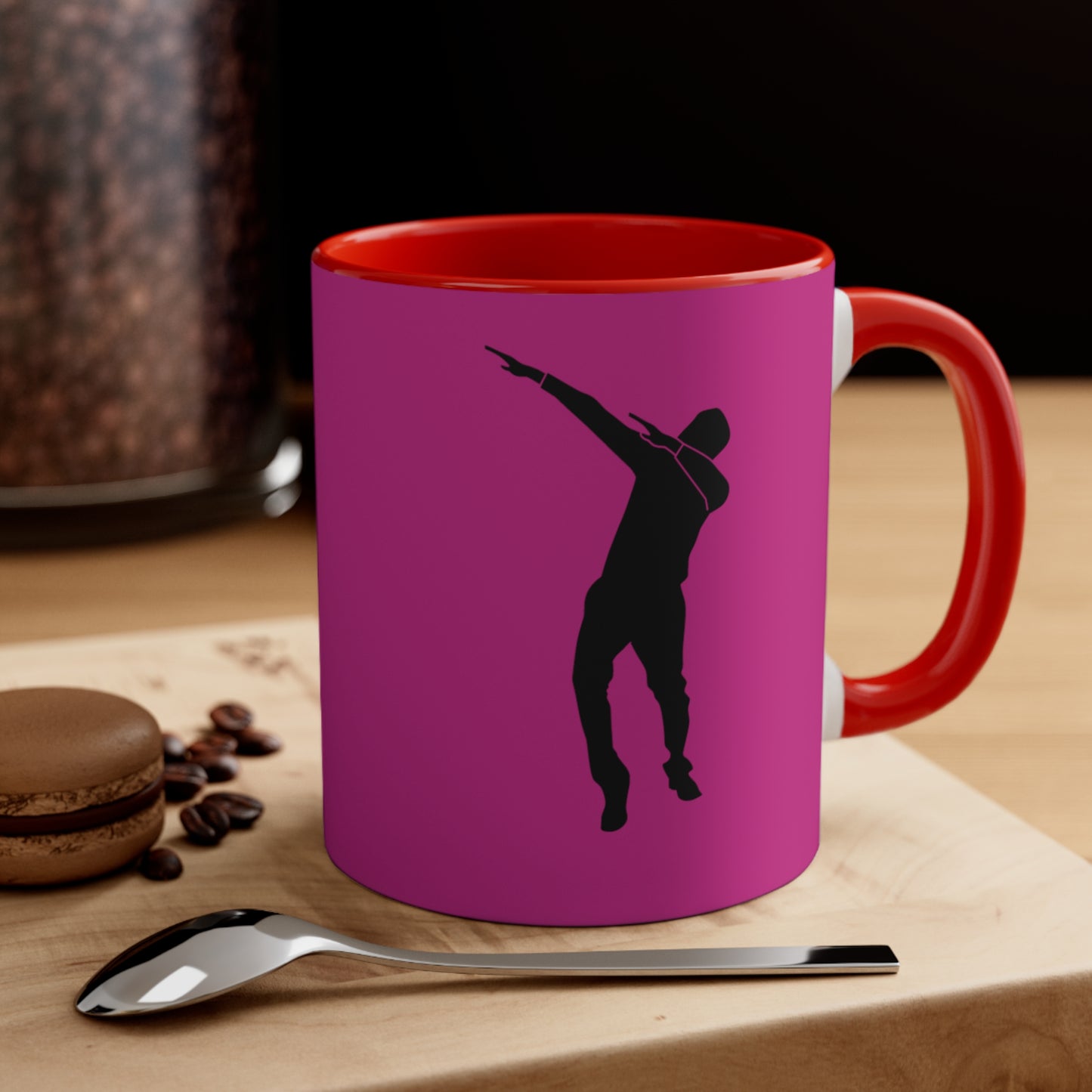 Accent Coffee Mug, 11oz: Dance Pink