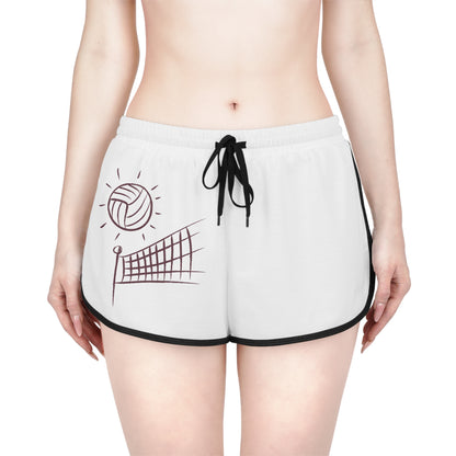 Women's Relaxed Shorts: Volleyball White