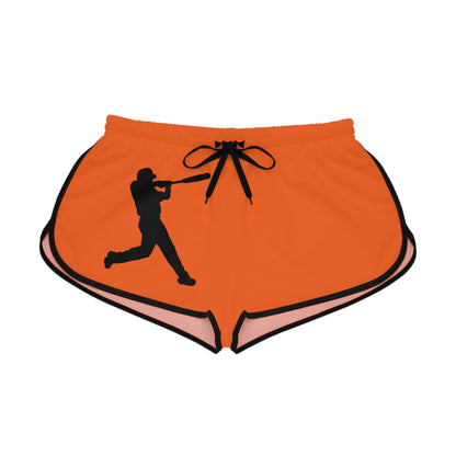 Women's Relaxed Shorts: Baseball Orange