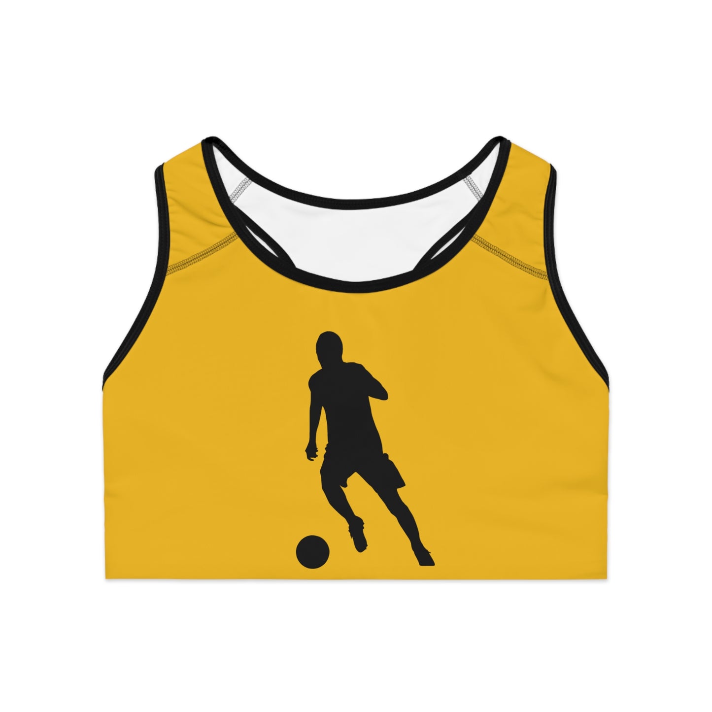 Sports Bra: Soccer Yellow