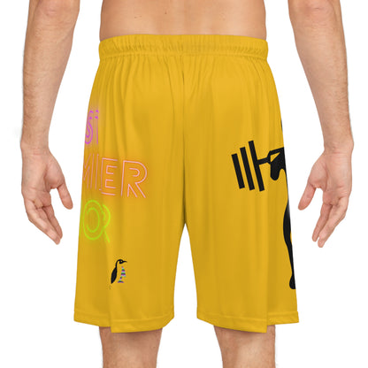 Basketball Shorts: Weightlifting Yellow