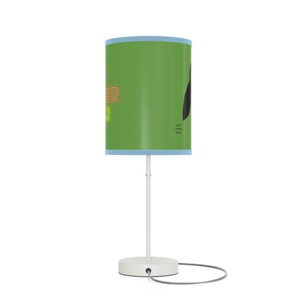 Lamp on a Stand, US|CA plug: Crazy Penguin World Logo Green