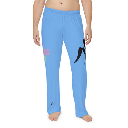 Men's Pajama Pants: Wrestling Lite Blue