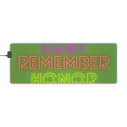 LED Gaming Mouse Pad: Lost Remember Honor Green