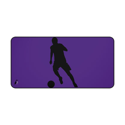 Desk Mat: Soccer Purple