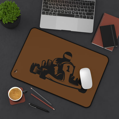 Desk Mat: Racing Brown