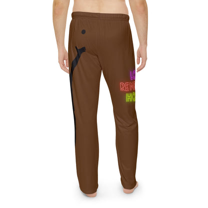 Men's Pajama Pants: Tennis Brown