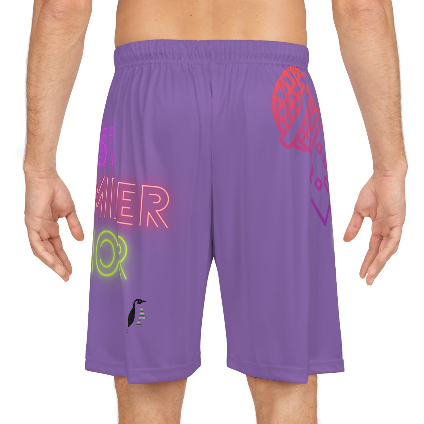 Basketball Shorts: Music Lite Purple