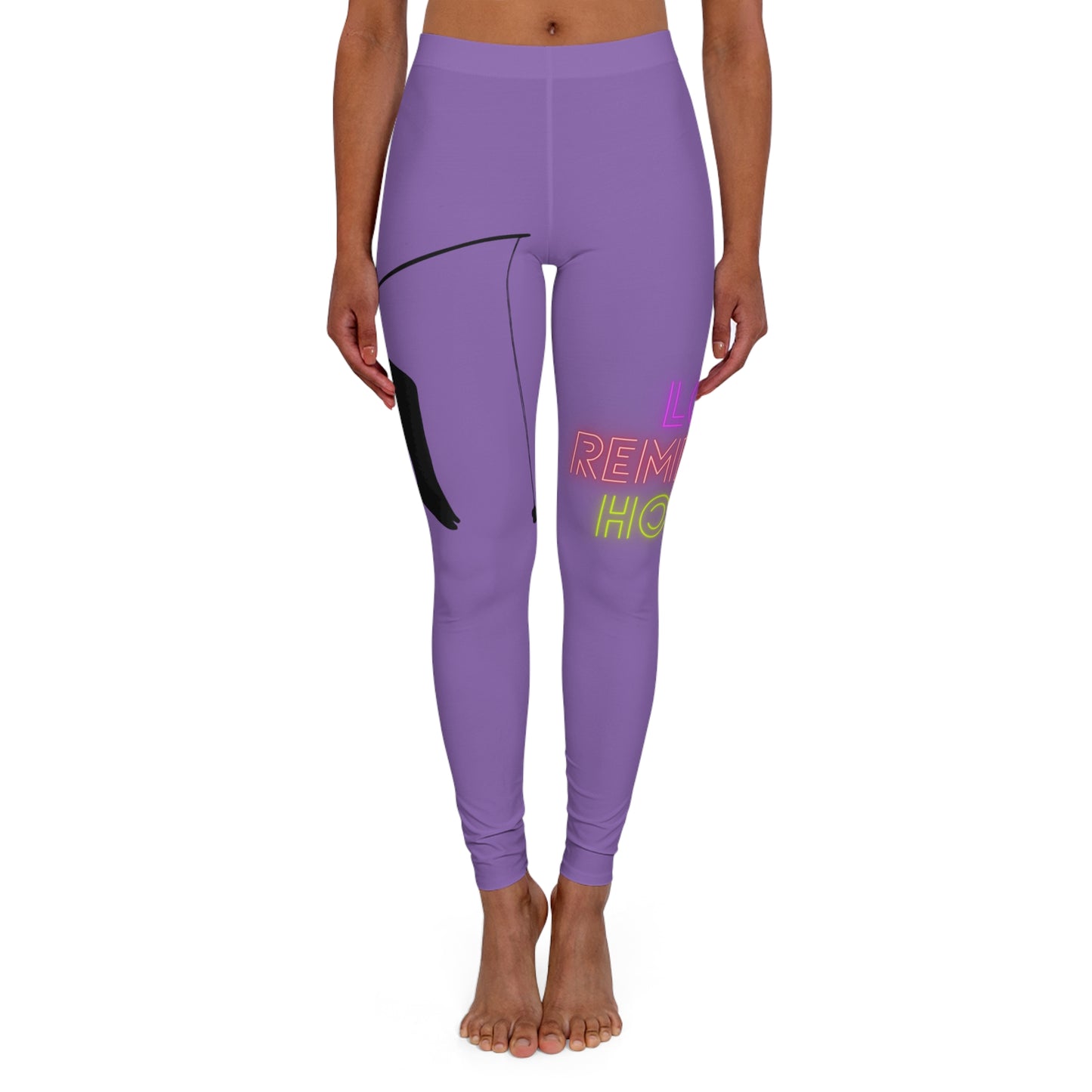 Women's Spandex Leggings: Fishing Lite Purple