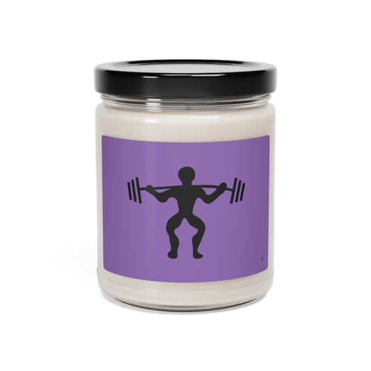 Scented Soy Candle, 9oz: Weightlifting Lite Purple