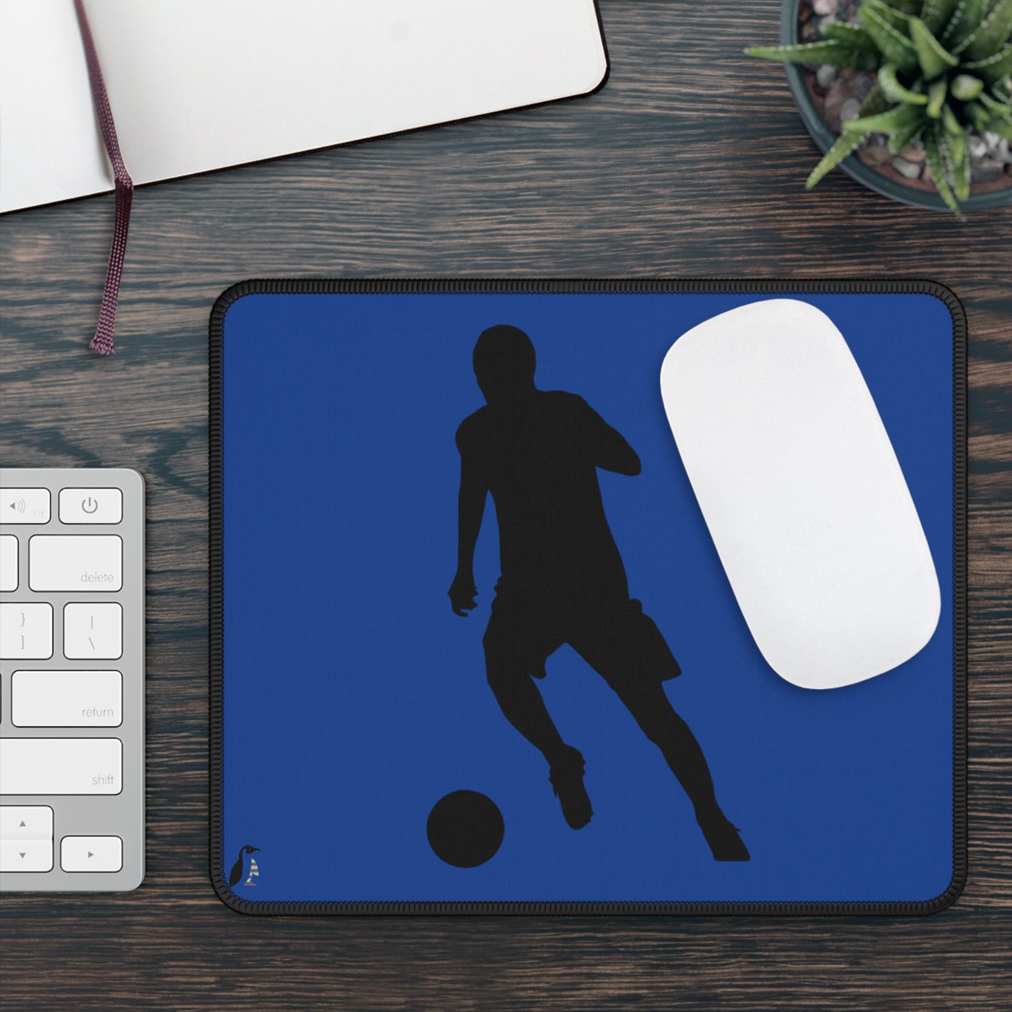 Gaming Mouse Pad: Soccer Dark Blue