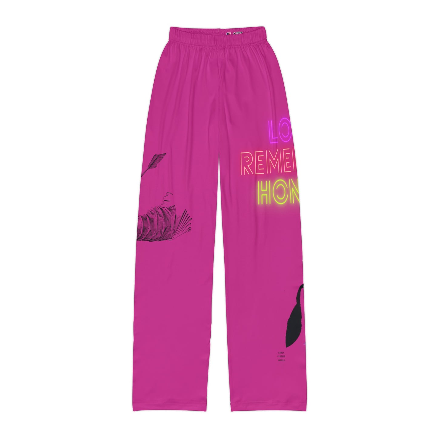 Kids Pajama Pants: Writing Pink