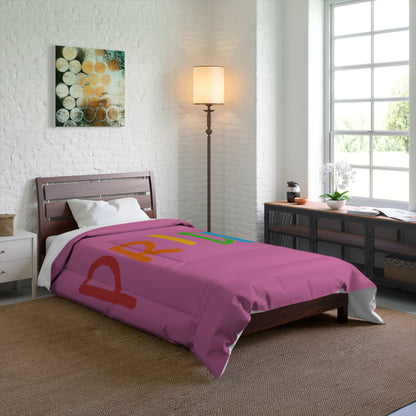 Comforter: LGBTQ Pride Lite Pink